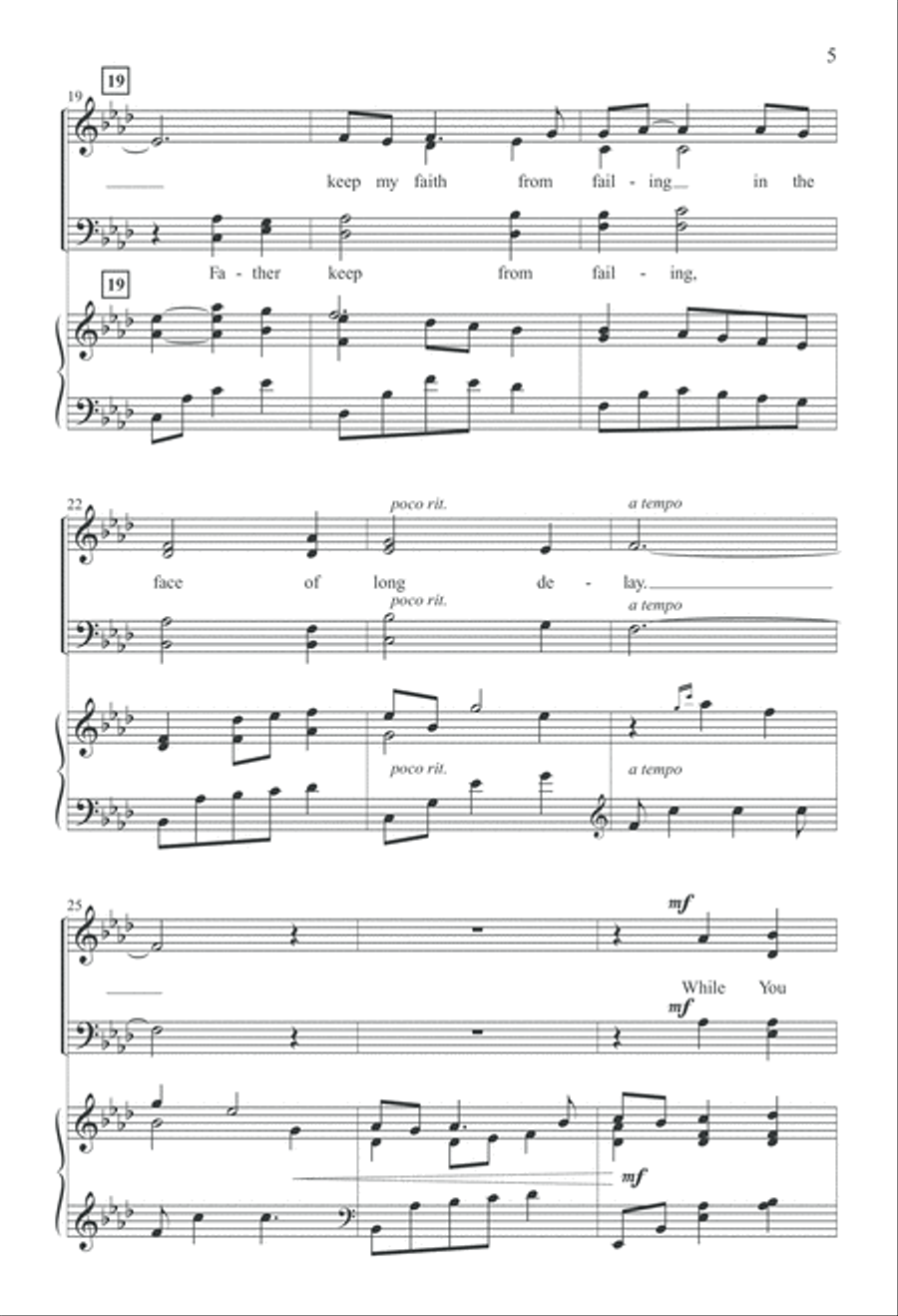 In Your Silence (Digital Download) 4-Part scores gallery preview page 5