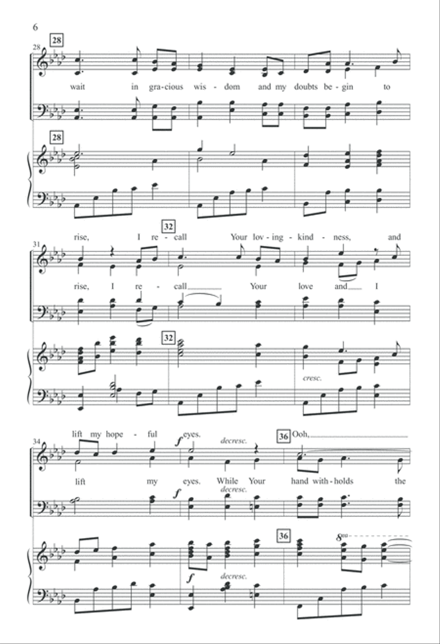 In Your Silence (Digital Download) 4-Part scores gallery preview page 6
