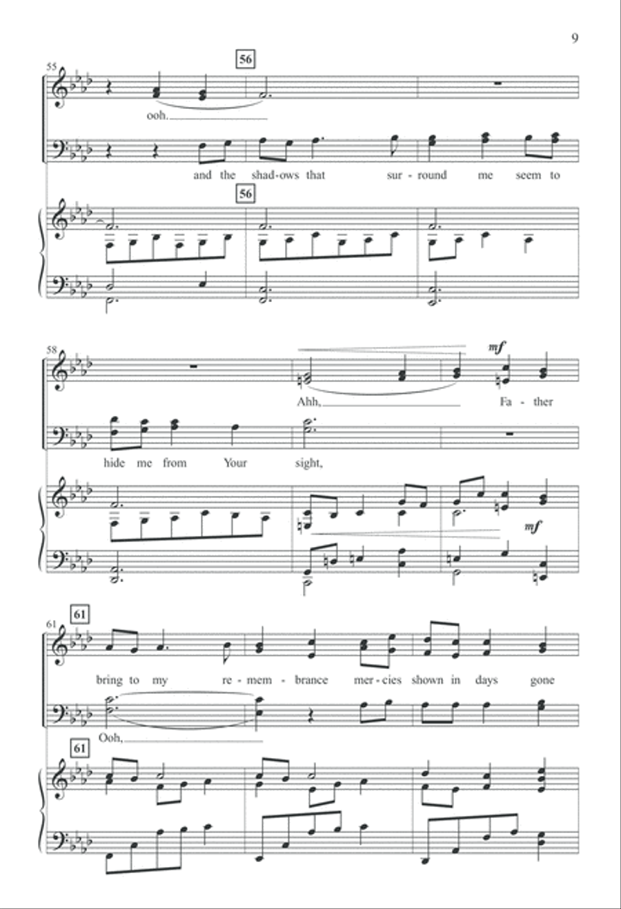 In Your Silence (Digital Download) 4-Part scores gallery preview page 9