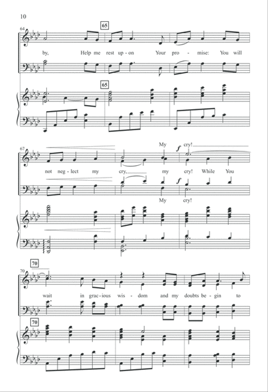 In Your Silence (Digital Download) 4-Part scores gallery preview page 10