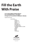 Fill the Earth with Praise - Orchestral Score and Parts (Digital Download)