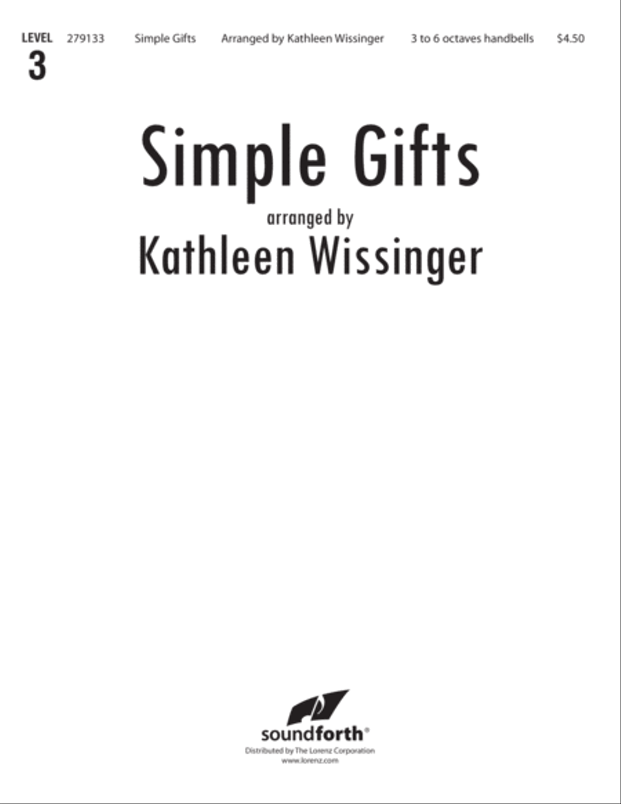 Simple Gifts (Digital Download) 5-Octaves scores gallery preview page 1
