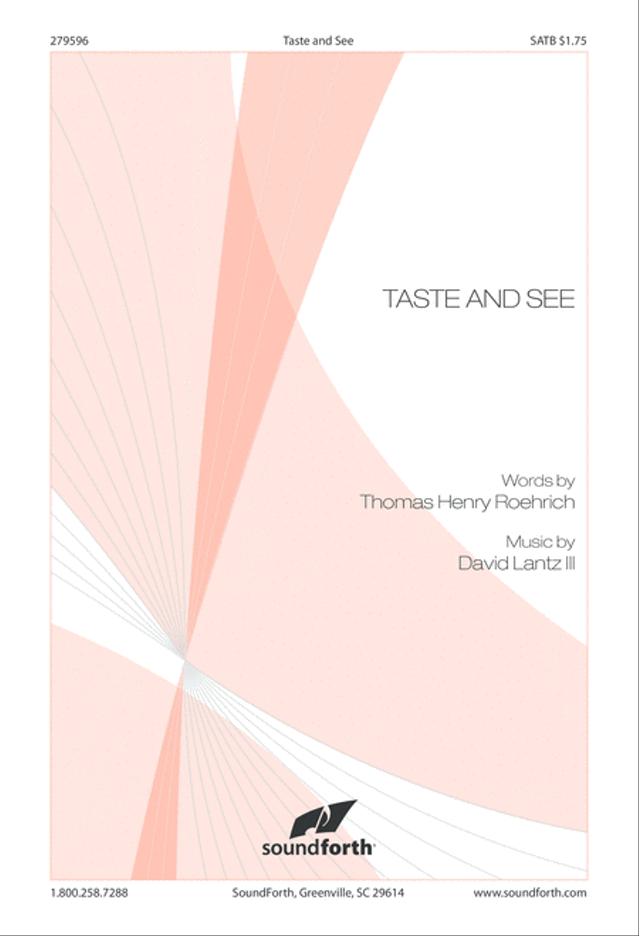 Taste and See - Anthem (Digital Download) 4-Part scores gallery preview page 1
