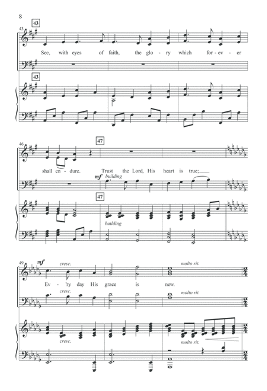 Taste and See - Anthem (Digital Download) 4-Part scores gallery preview page 8