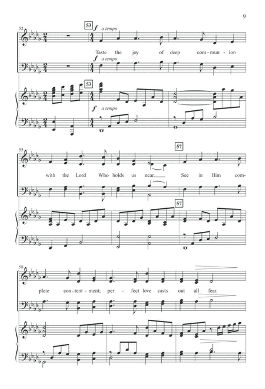 Taste and See - Anthem (Digital Download) 4-Part scores gallery preview page 9