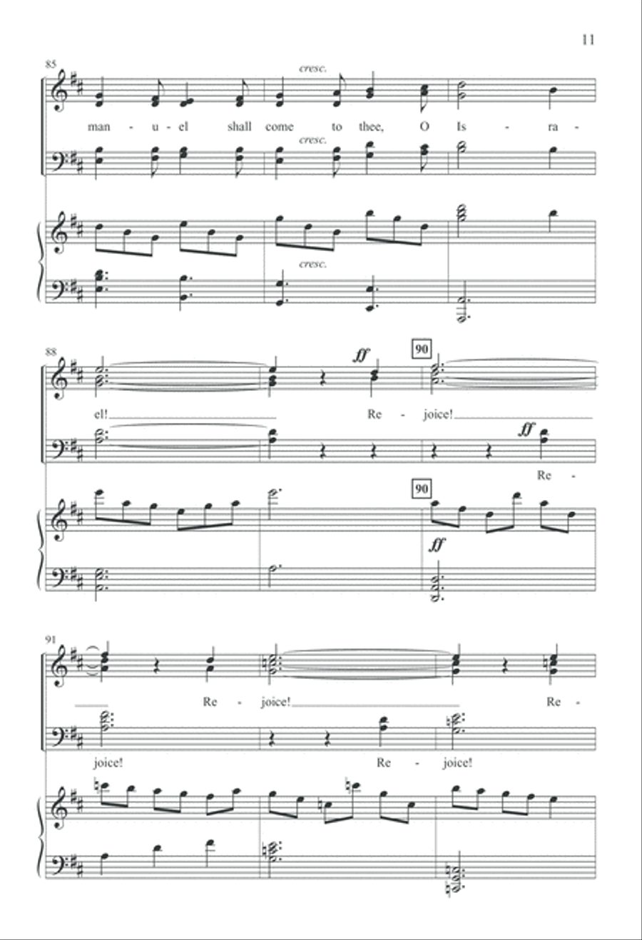 Emmanuel Shall Come (Digital Download) 4-Part scores gallery preview page 11