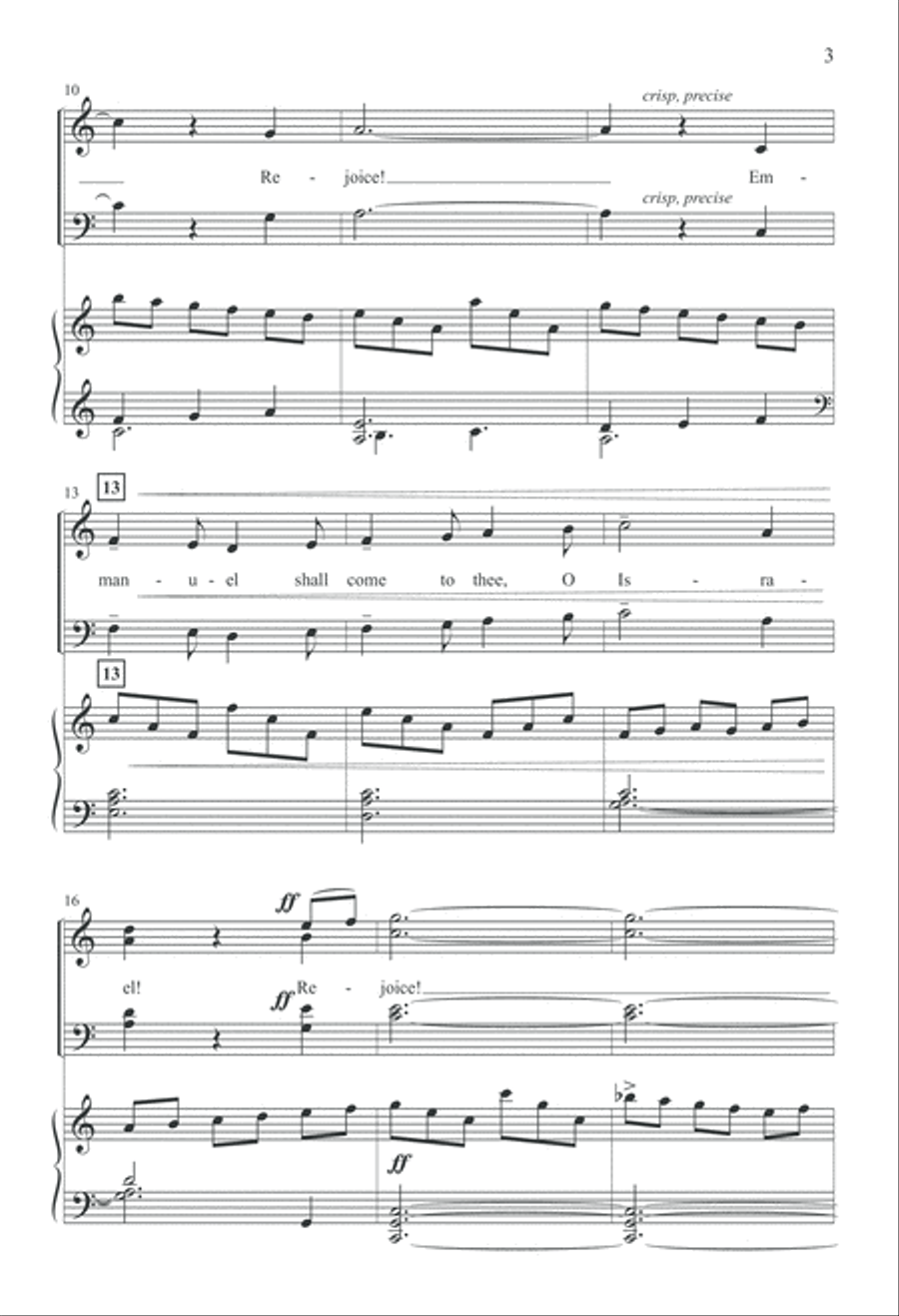Emmanuel Shall Come (Digital Download) 4-Part scores gallery preview page 3