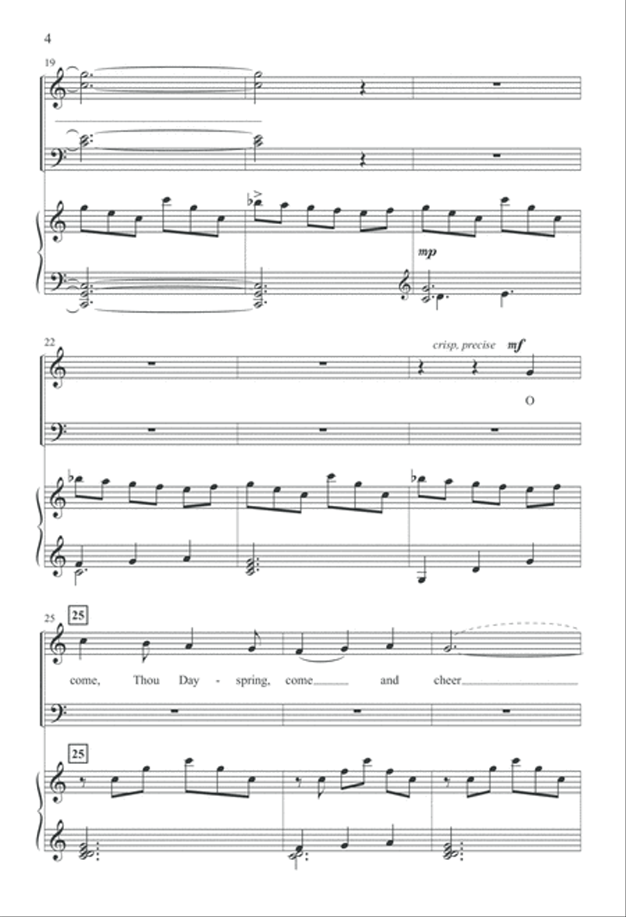 Emmanuel Shall Come (Digital Download) 4-Part scores gallery preview page 4