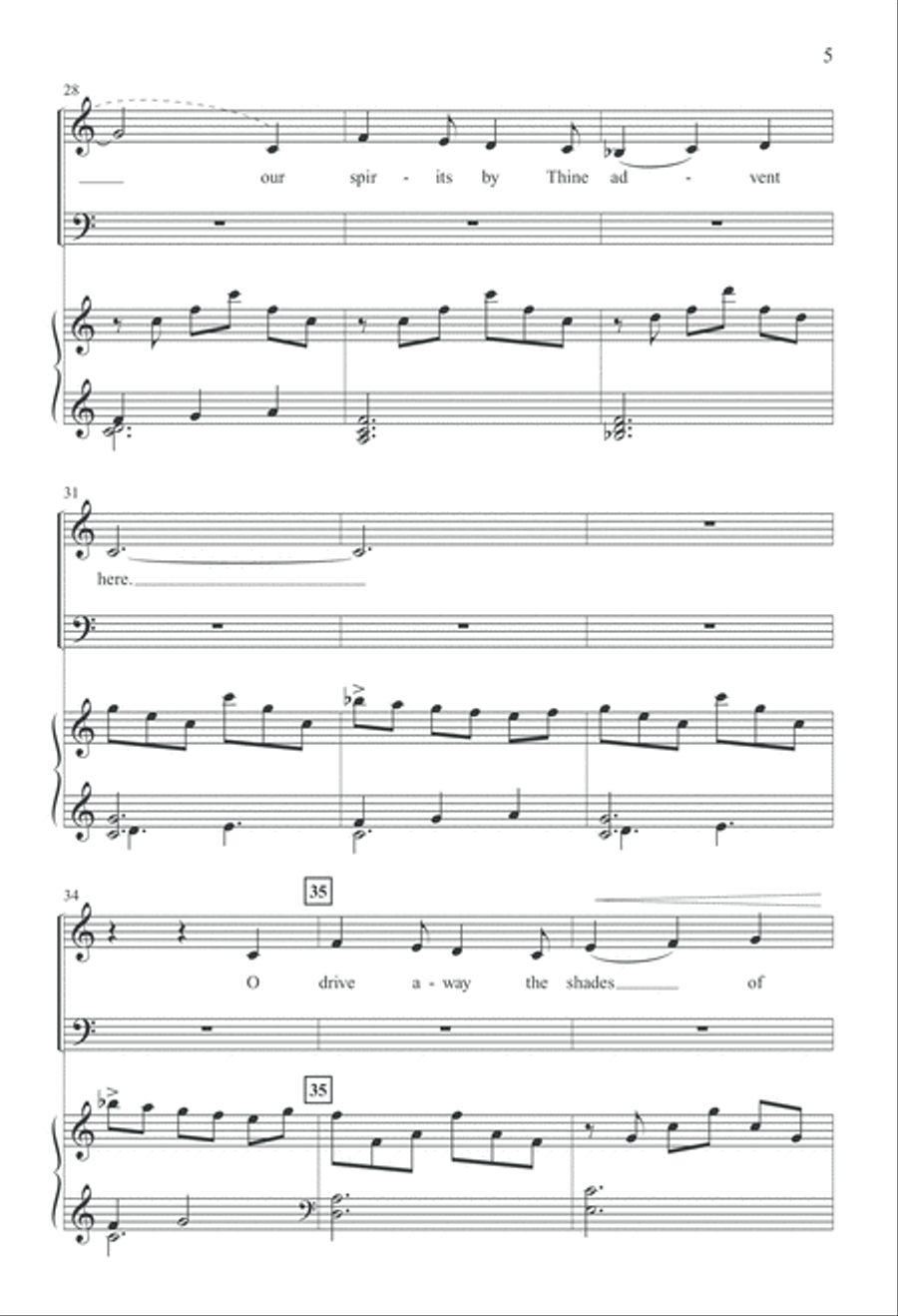 Emmanuel Shall Come (Digital Download) 4-Part scores gallery preview page 5