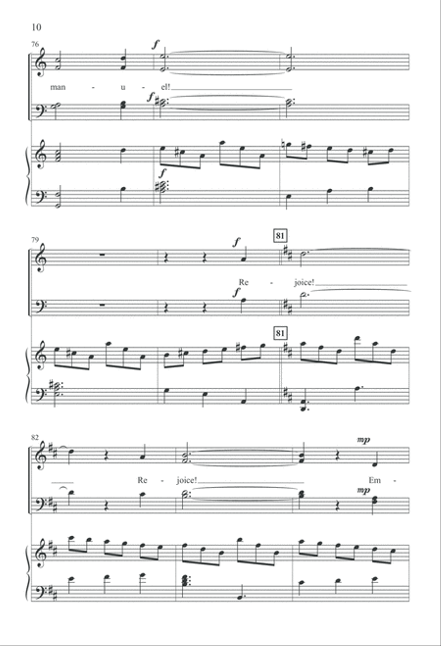 Emmanuel Shall Come (Digital Download) 4-Part scores gallery preview page 10
