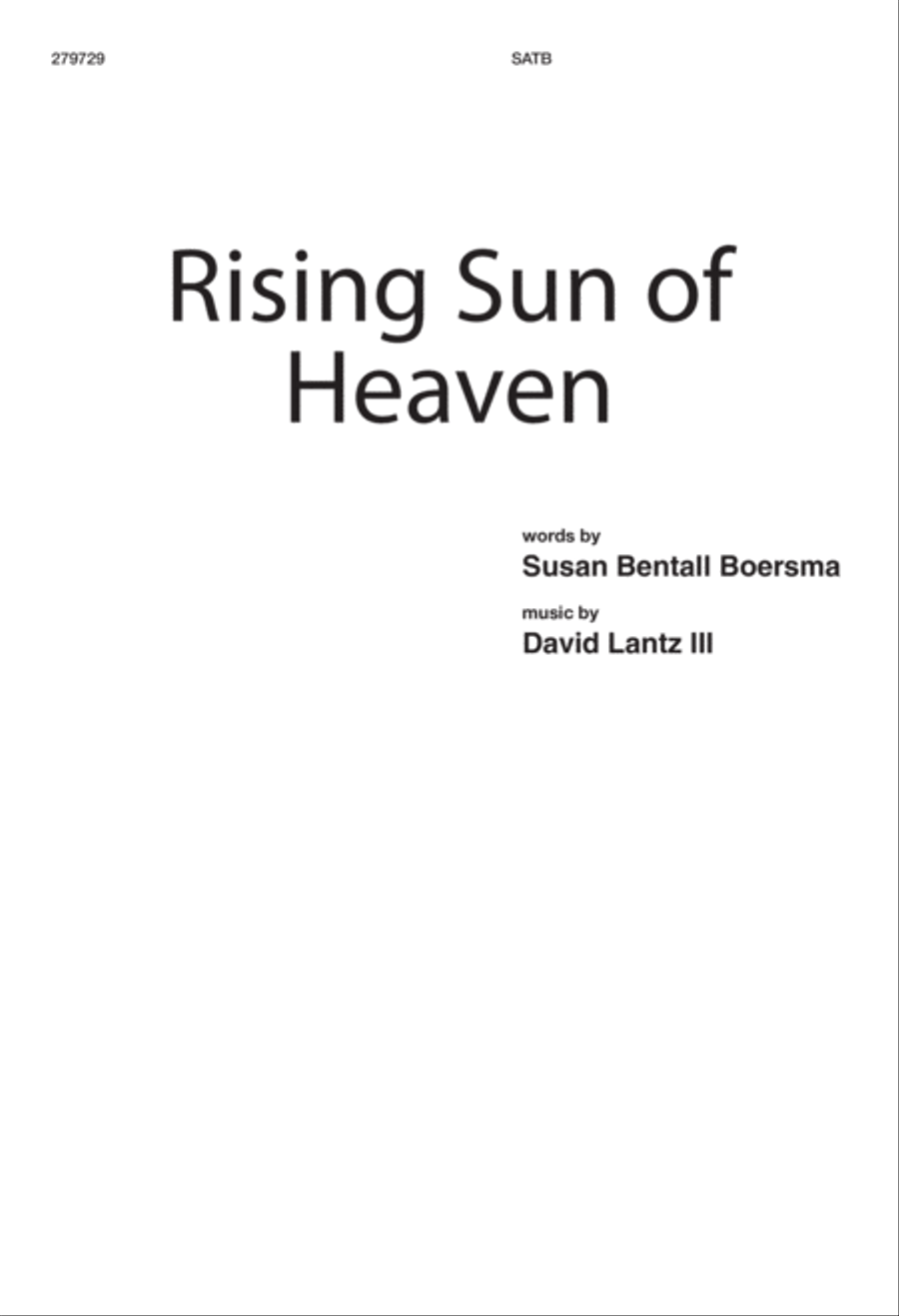 Rising Sun of Heaven (Digital Download) 4-Part scores gallery preview page 1