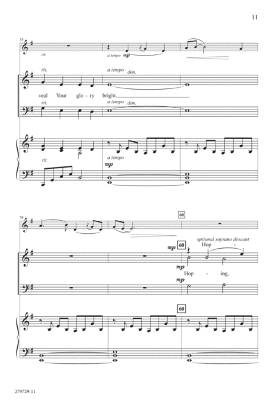 Rising Sun of Heaven (Digital Download) 4-Part scores gallery preview page 11