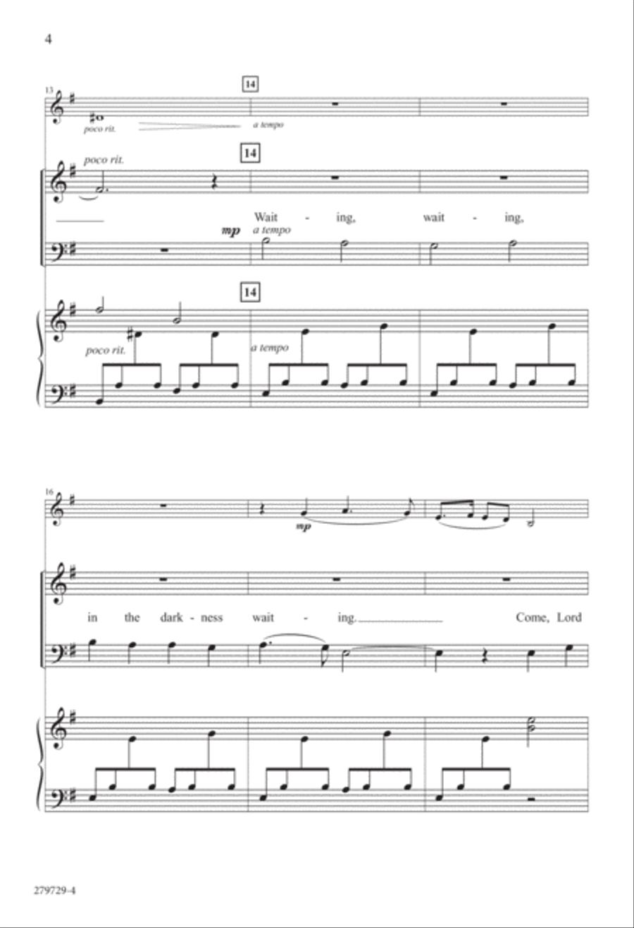 Rising Sun of Heaven (Digital Download) 4-Part scores gallery preview page 4