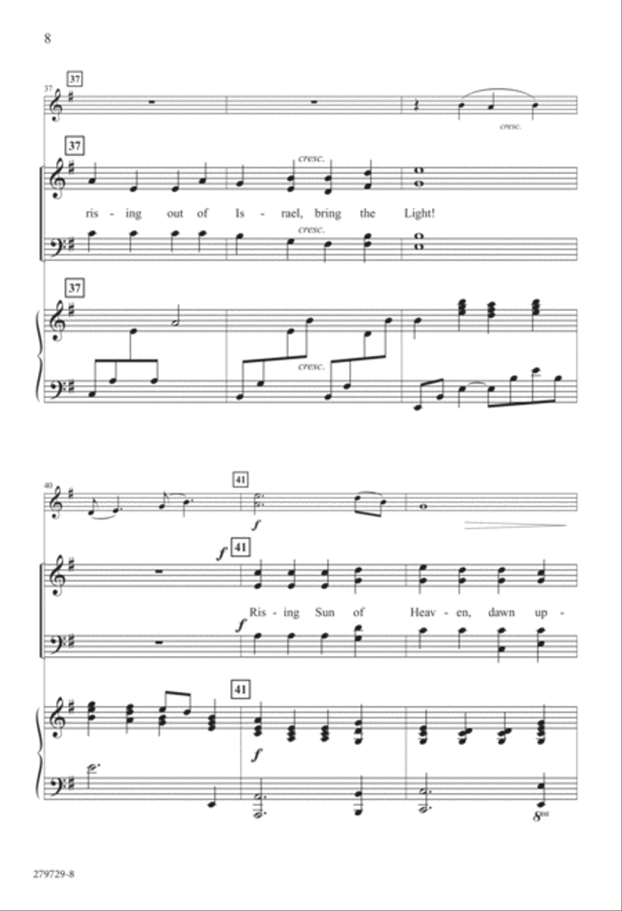 Rising Sun of Heaven (Digital Download) 4-Part scores gallery preview page 8