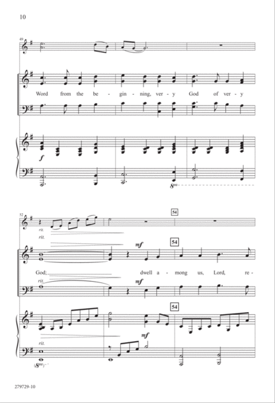 Rising Sun of Heaven (Digital Download) 4-Part scores gallery preview page 10
