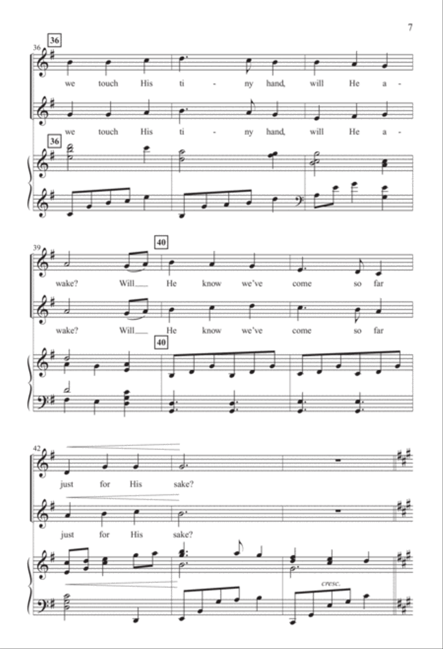 How Far Is It to Bethlehem? (Digital Download) 2-Part scores gallery preview page 7