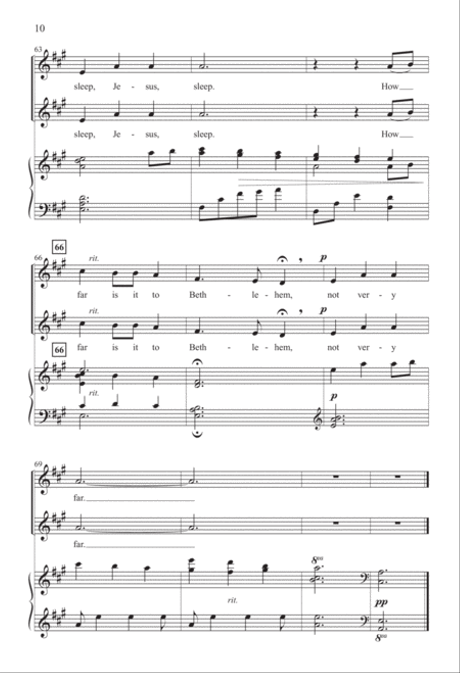 How Far Is It to Bethlehem? (Digital Download) 2-Part scores gallery preview page 10