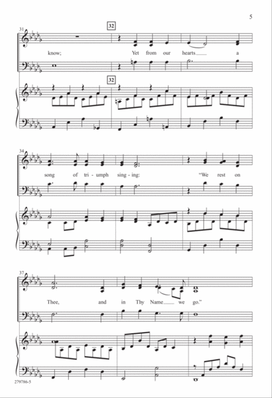 We Rest on Thee (Digital Download) 3-Part scores gallery preview page 5