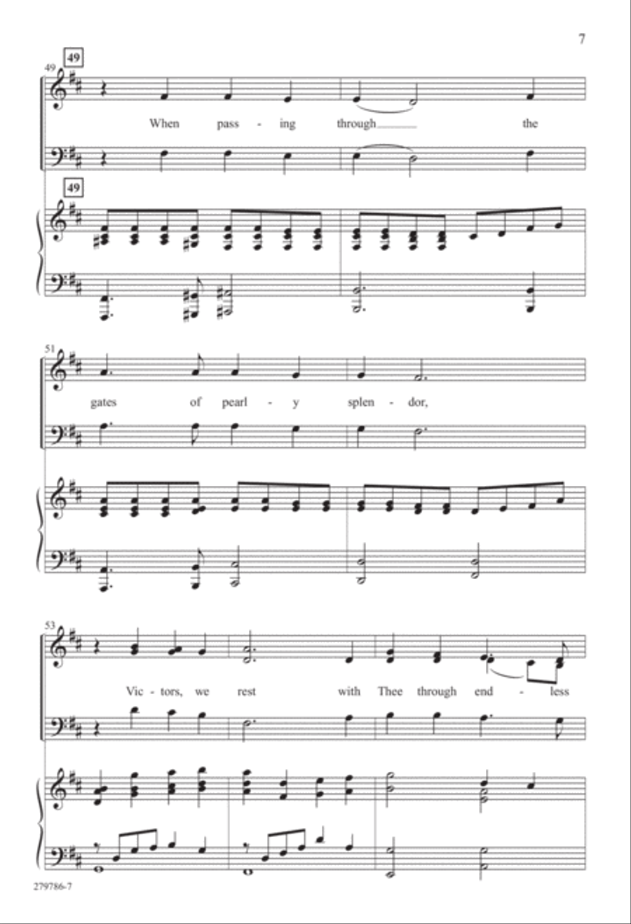 We Rest on Thee (Digital Download) 3-Part scores gallery preview page 7