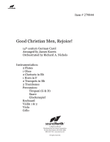 Good Christian Men, Rejoice - Orchestral Score and Parts