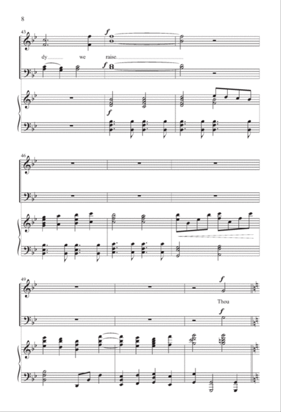 All Glory, Laud, and Honor 4-Part scores gallery preview page 8