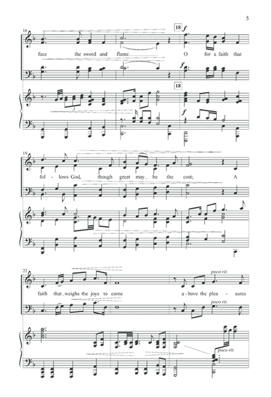 Steadfast Faith (Digital Download) 4-Part scores gallery preview page 5