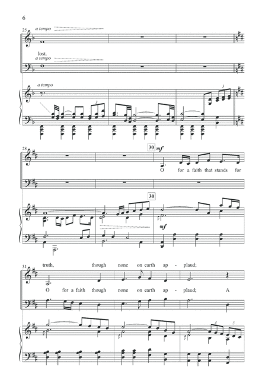Steadfast Faith (Digital Download) 4-Part scores gallery preview page 6