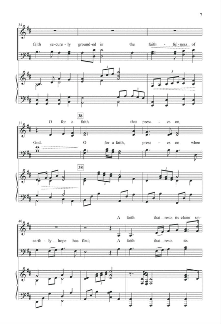 Steadfast Faith (Digital Download) 4-Part scores gallery preview page 7