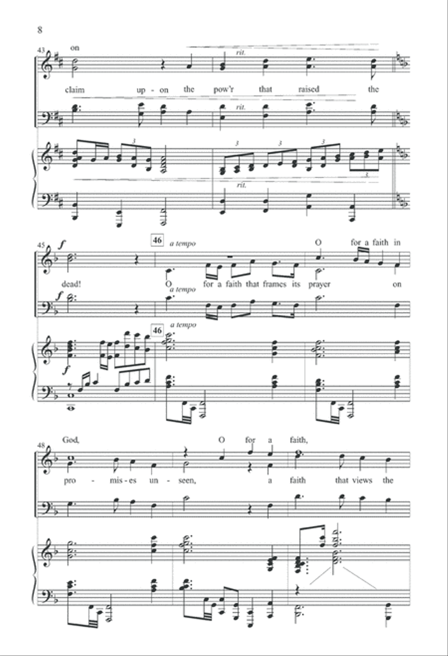 Steadfast Faith (Digital Download) 4-Part scores gallery preview page 8