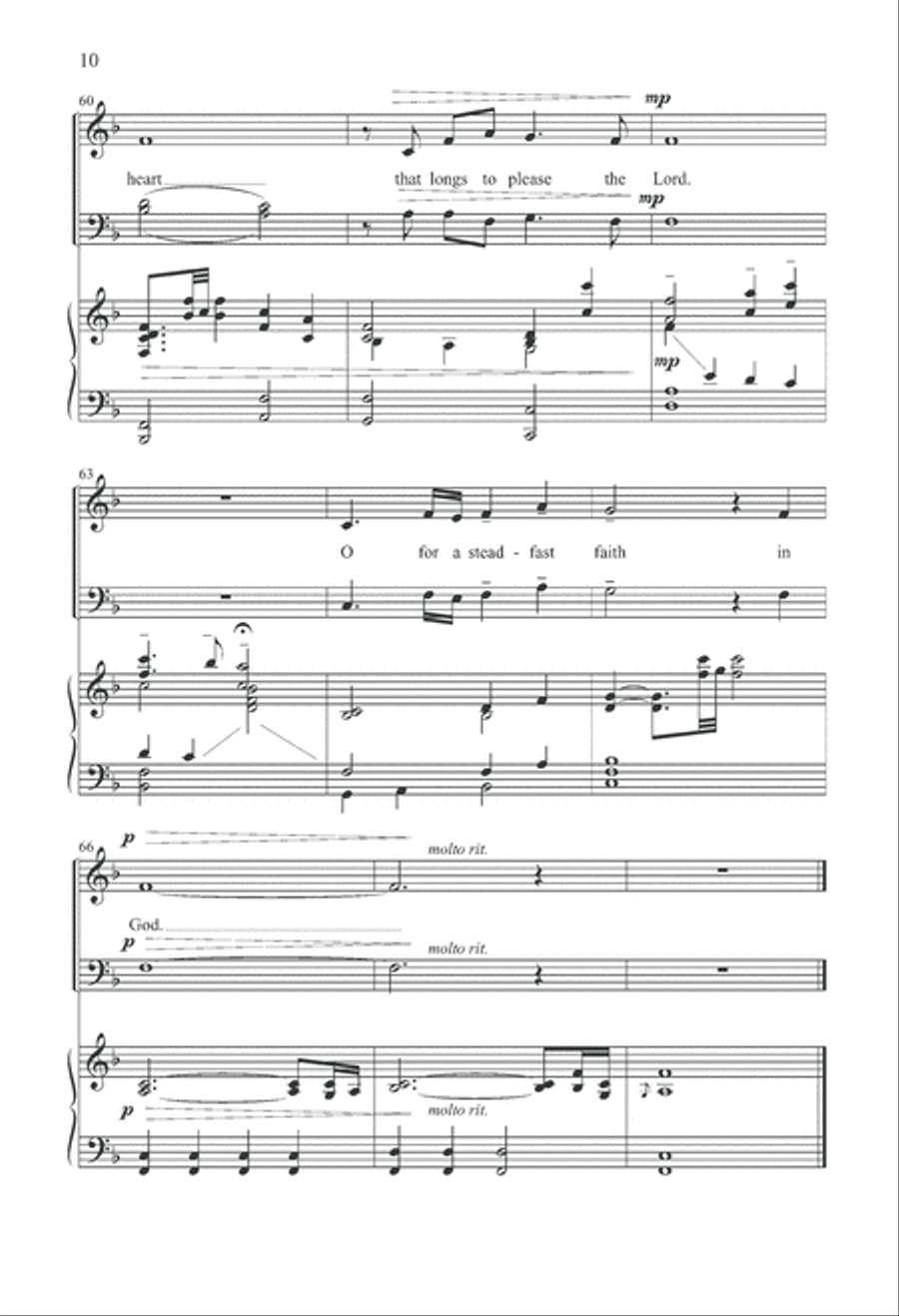 Steadfast Faith (Digital Download) 4-Part scores gallery preview page 10
