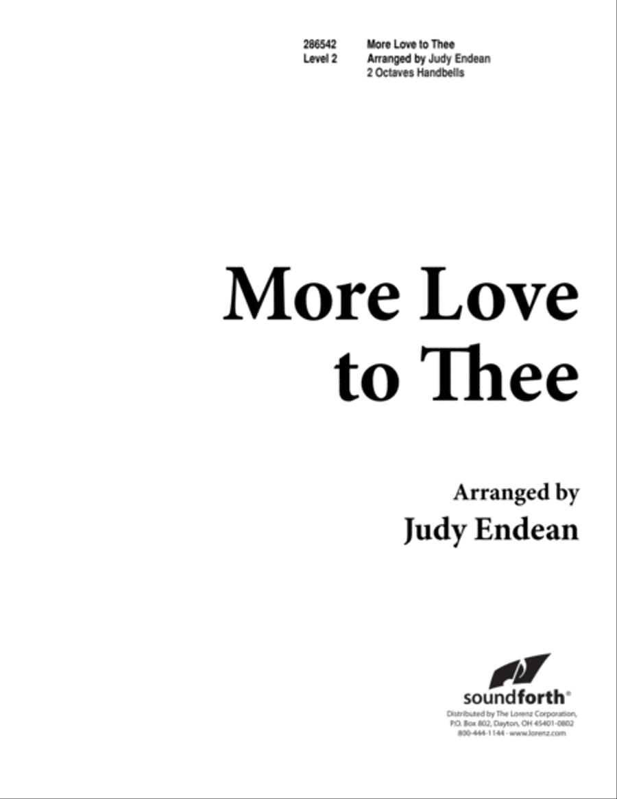 More Love to Thee More Love to Thee 2-Octaves scores gallery preview page 1