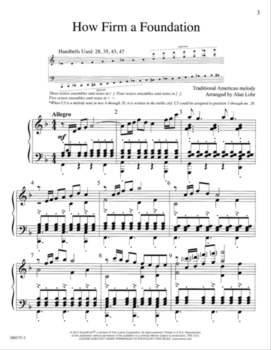 How Firm a Foundation (Digital Download) 5-Octaves scores gallery preview page 3