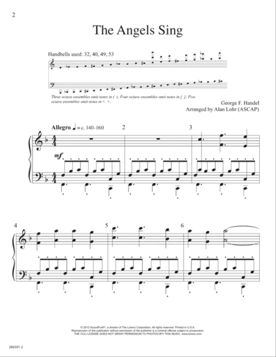 The Angels Sing The Angels Sing 5-Octaves scores gallery preview page 2