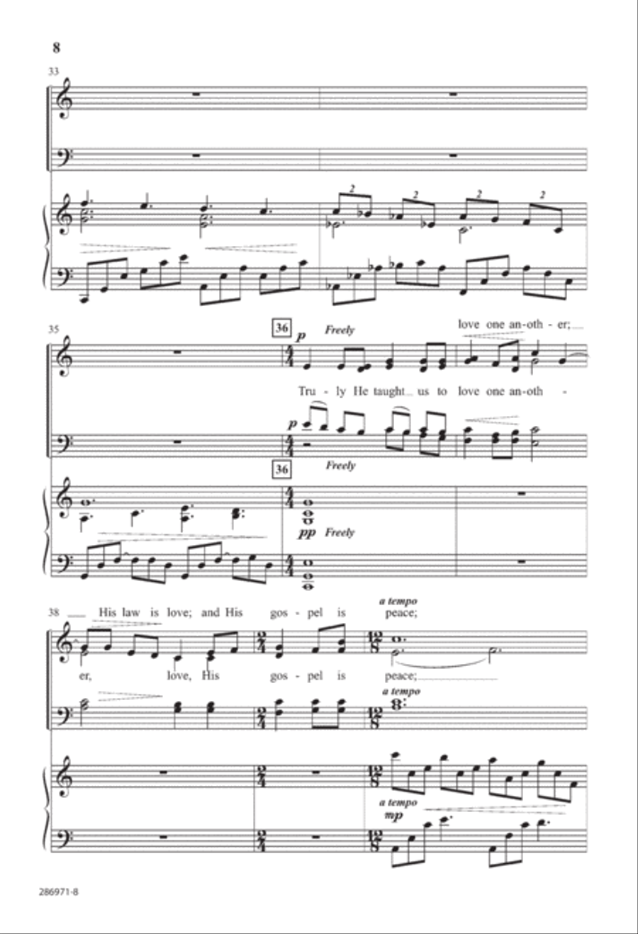 O Holy Night (Digital Download) 4-Part scores gallery preview page 8