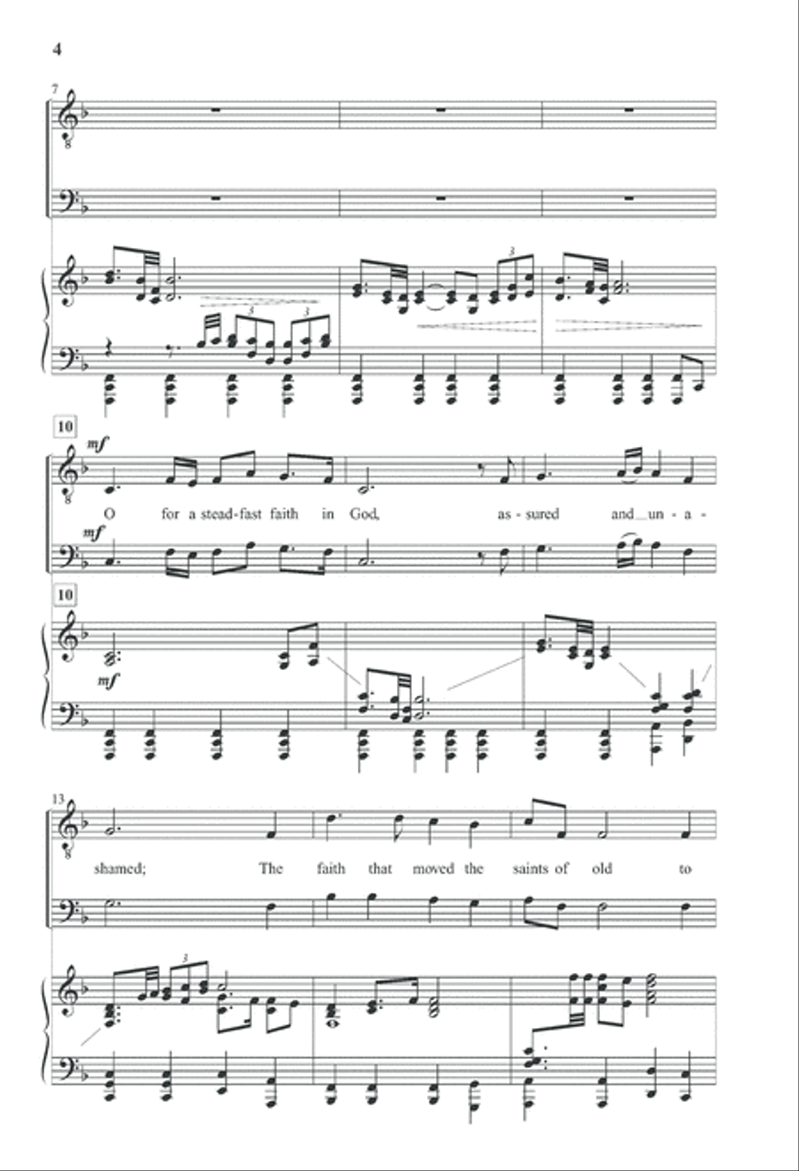 Steadfast Faith (Digital Download) TTBB scores gallery preview page 4