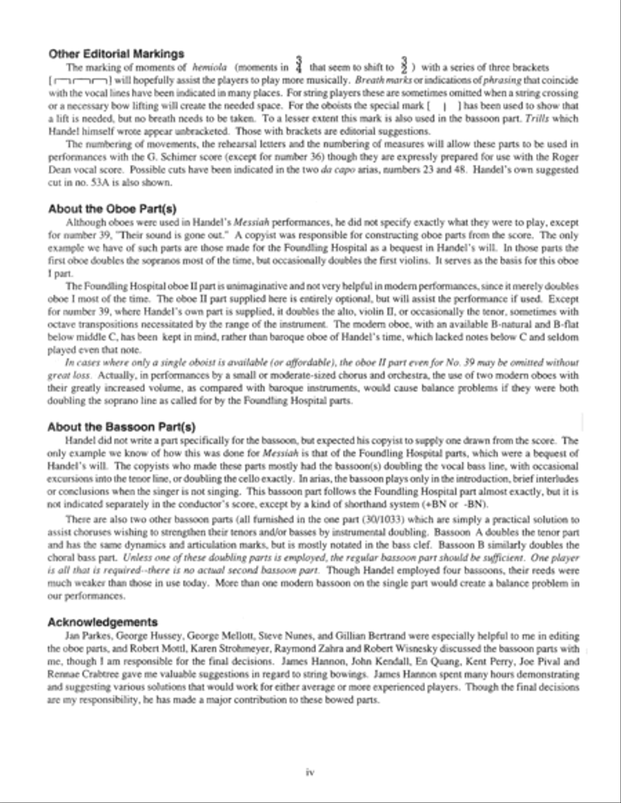 Messiah - Oboe I Oboe Solo scores gallery preview page 6