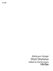 Dixit Dominus - Cello/Bass