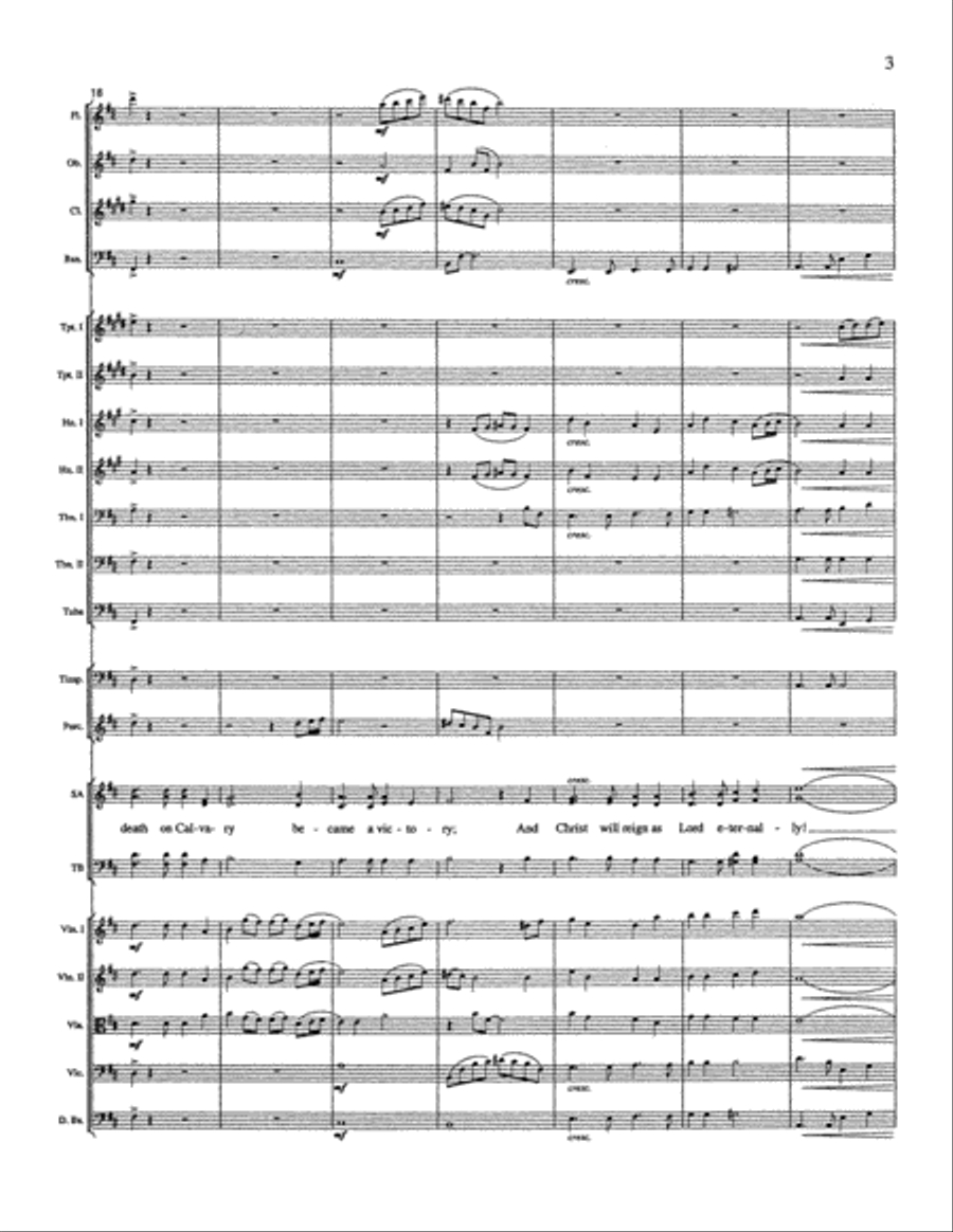 Christ Will Be Lifted Up - Full Orchestral Score and Parts Full Orchestra scores gallery preview page 5