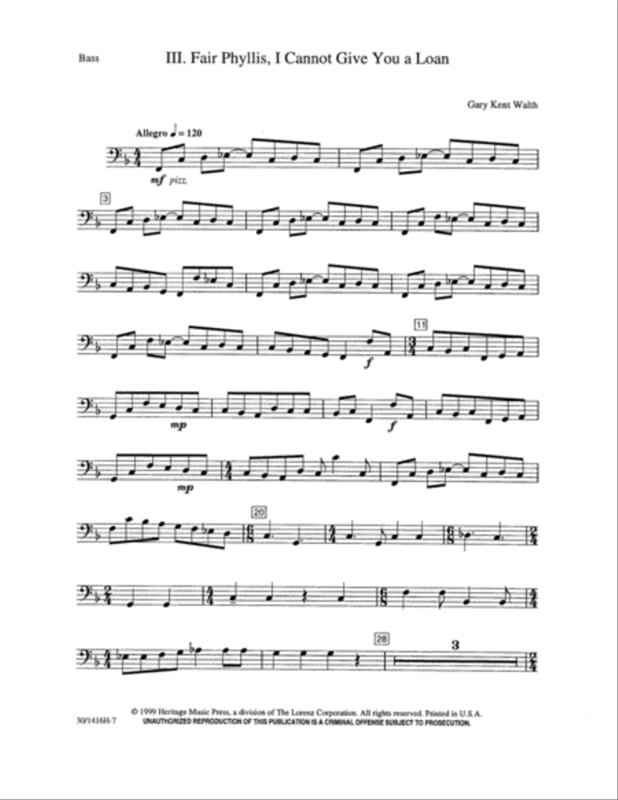 Three Fragmented Farces - Inst Pts Choir scores gallery preview page 9