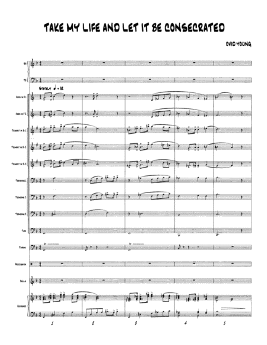 Take My Life and Let It Be Consecrated - Brass and Timpani Hymn Anthems scores gallery preview page 3