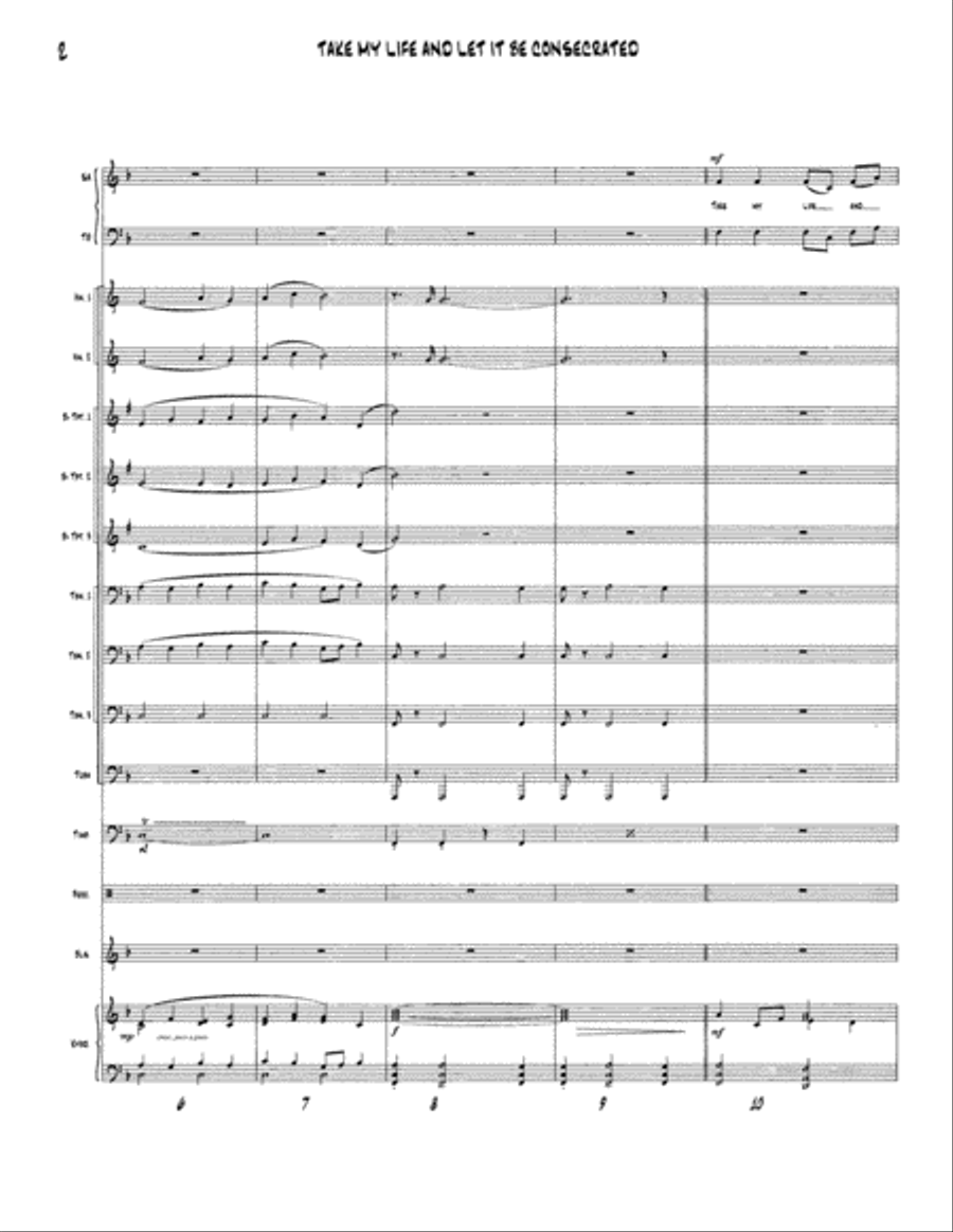 Take My Life and Let It Be Consecrated - Brass and Timpani Hymn Anthems scores gallery preview page 4