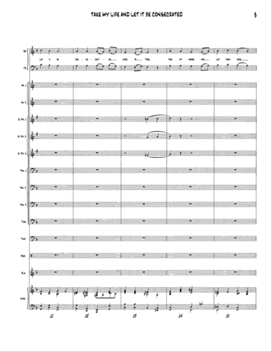 Take My Life and Let It Be Consecrated - Brass and Timpani Hymn Anthems scores gallery preview page 5