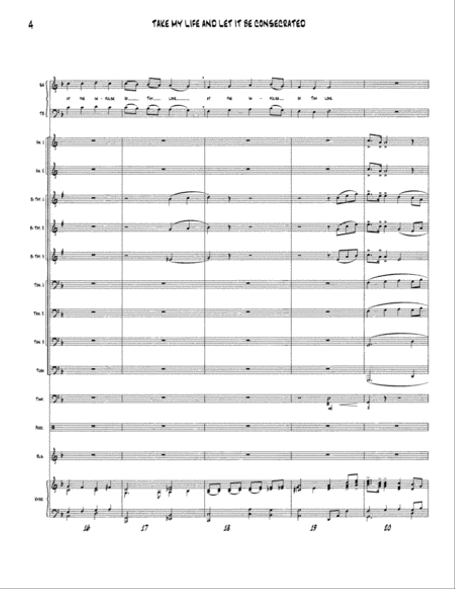 Take My Life and Let It Be Consecrated - Brass and Timpani Hymn Anthems scores gallery preview page 6
