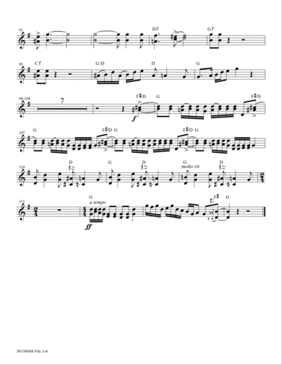 Fiddlin' Jamboree - Fiddle Parts Choir scores gallery preview page 8
