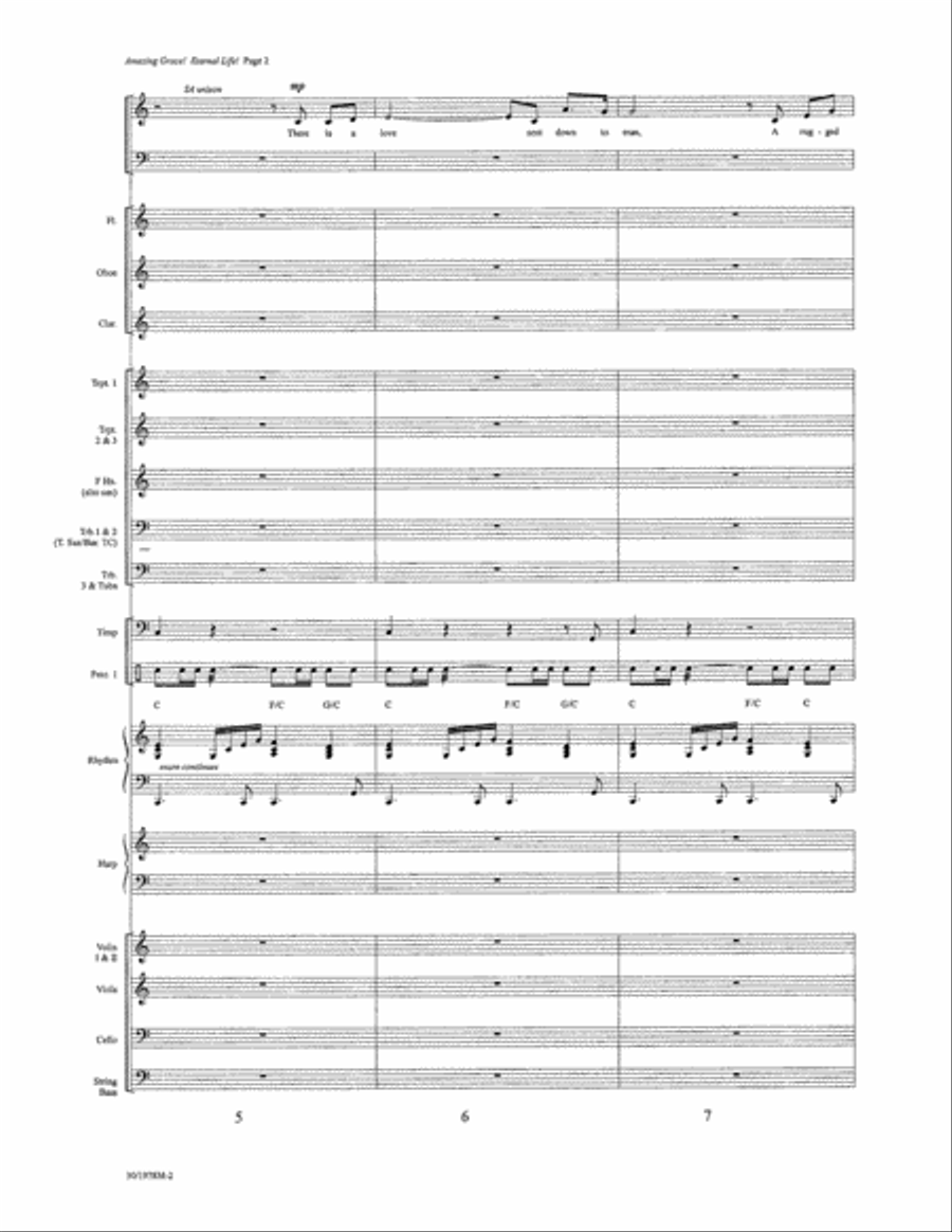 Amazing Grace! Eternal Life! - Orchestration Full Orchestra scores gallery preview page 2