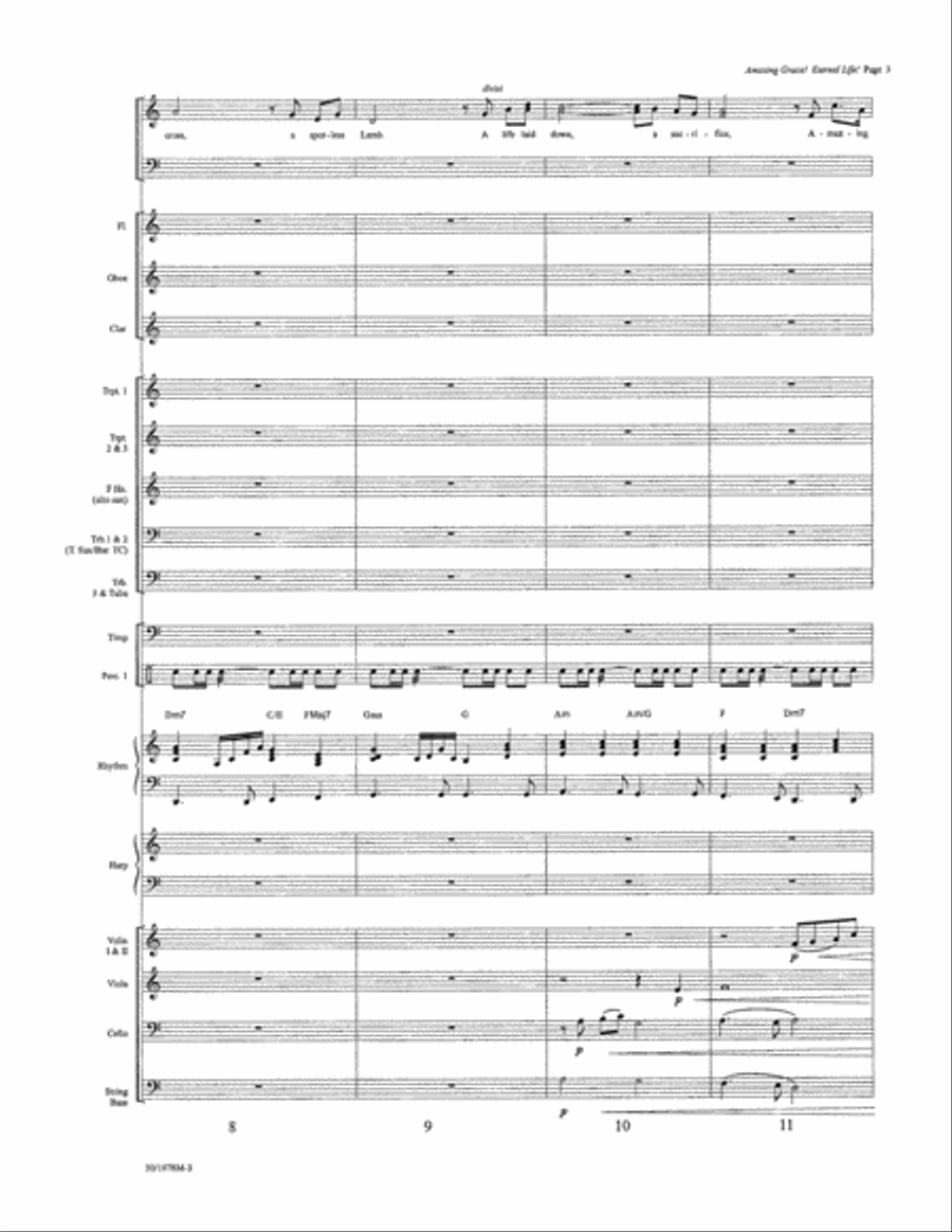 Amazing Grace! Eternal Life! - Orchestration Full Orchestra scores gallery preview page 3