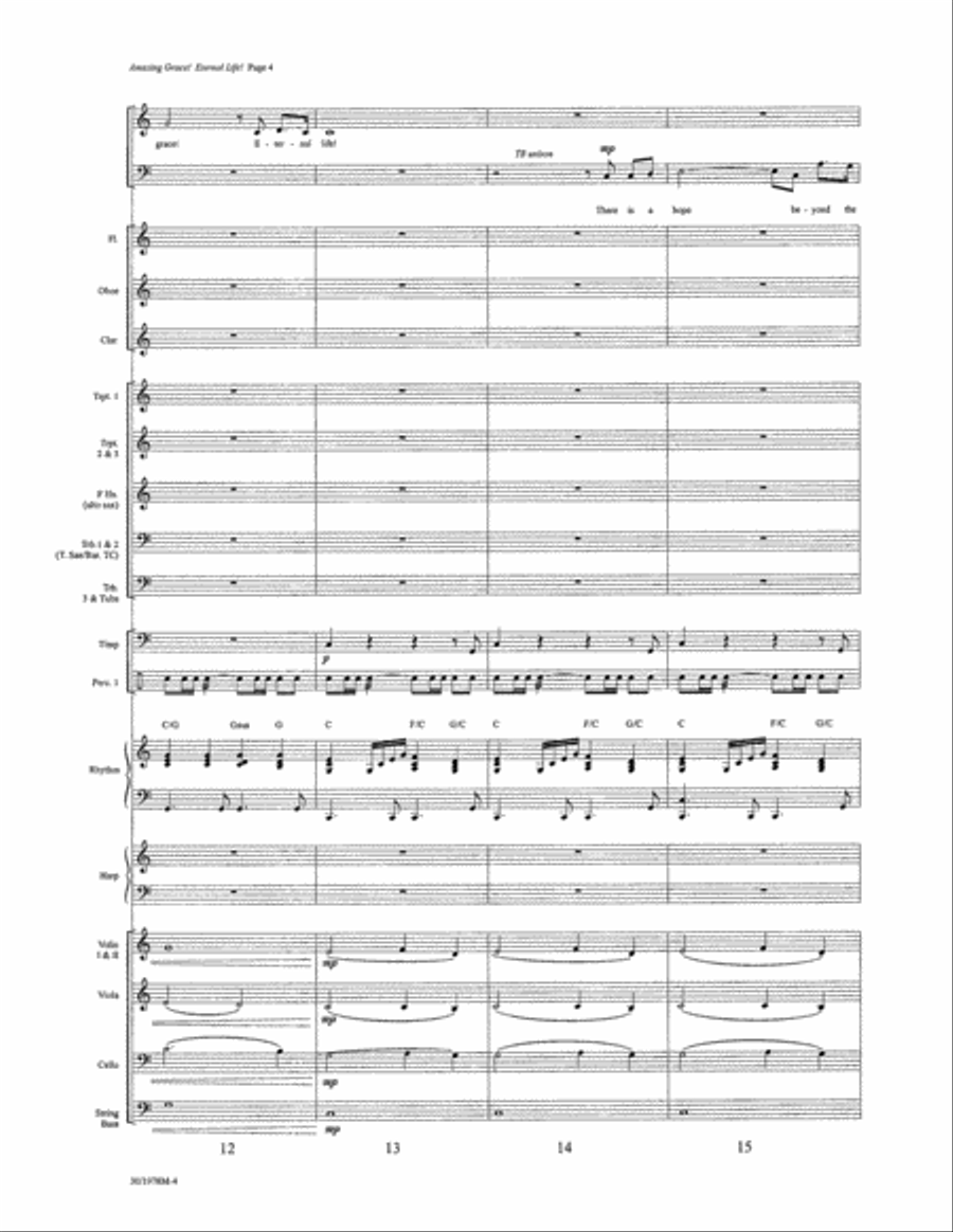 Amazing Grace! Eternal Life! - Orchestration Full Orchestra scores gallery preview page 4