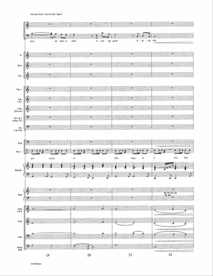 Amazing Grace! Eternal Life! - Orchestration Full Orchestra scores gallery preview page 6