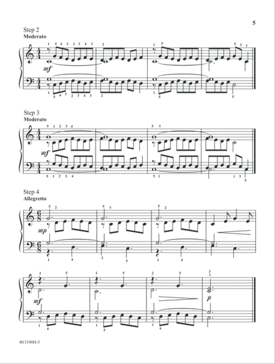 Technique Tune-Ups - Book 5 (Digital Download) Piano Method scores gallery preview page 5