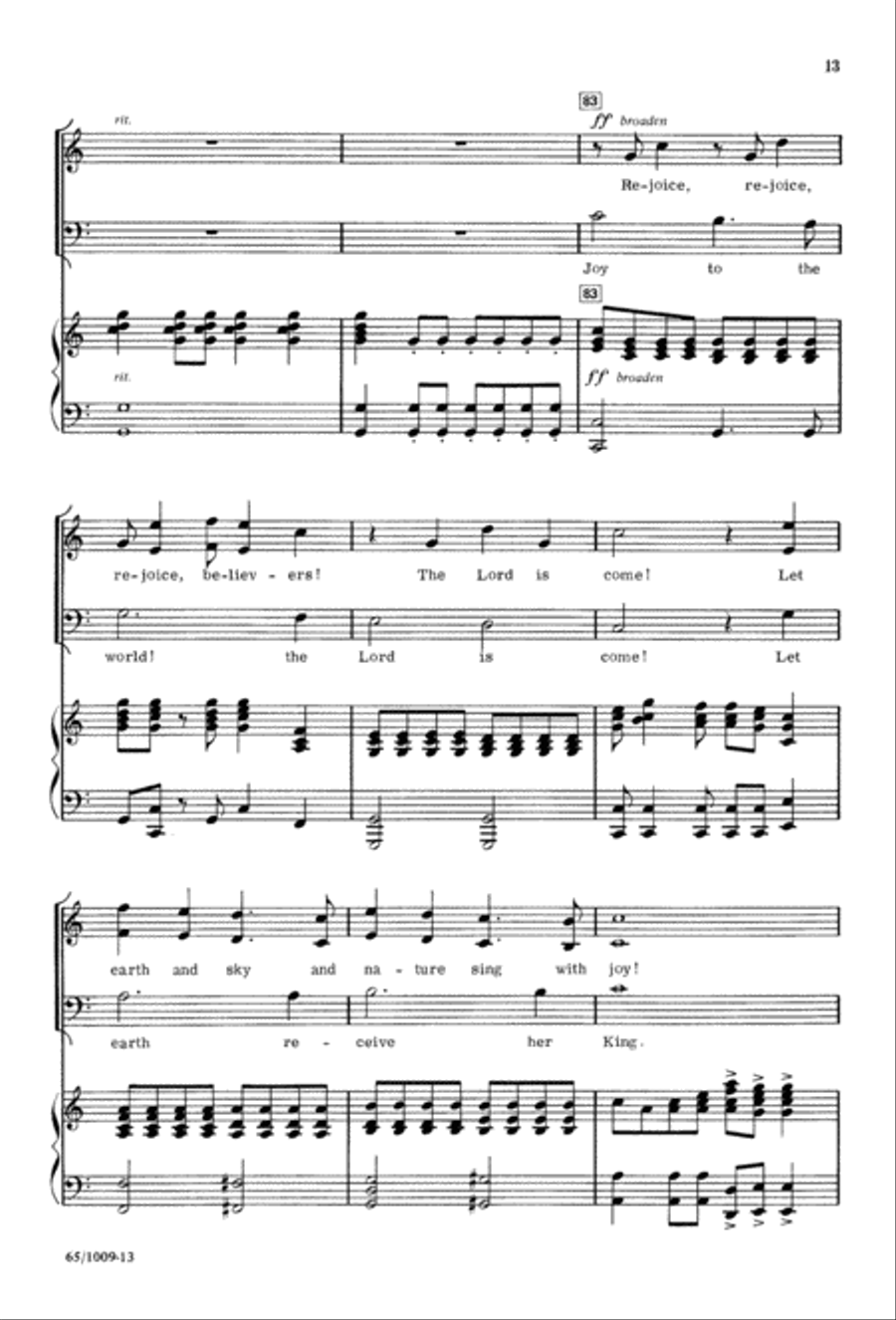 Rejoice, Believers (Digital Download) 4-Part scores gallery preview page 13